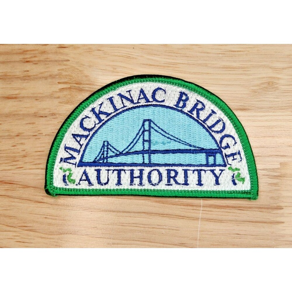 Vtg Mackinac Bridge Authority Patch Michigan MBA Uniform Collectible Mighty Mac